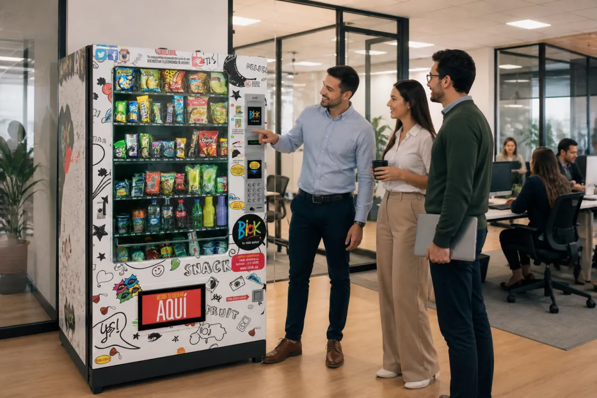 maquina vending en la oficina